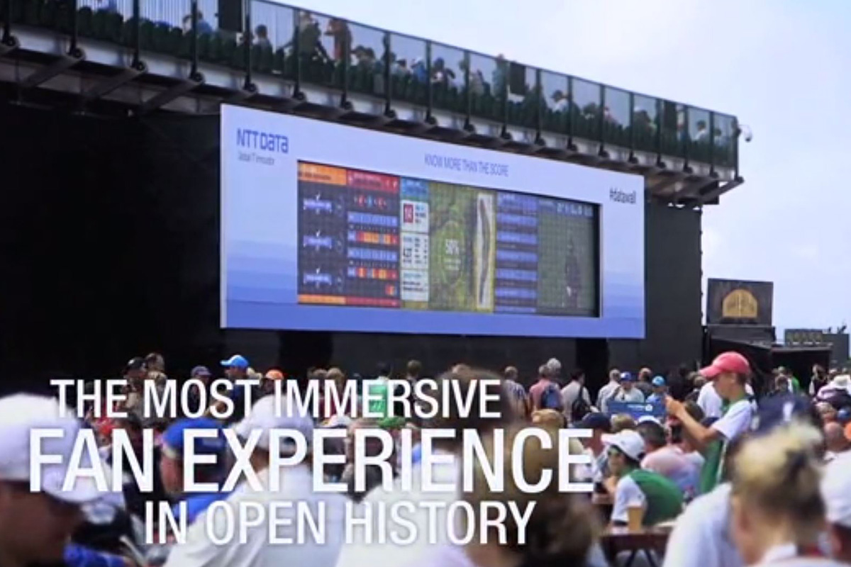 NTT Data NTT Data: The Open Championship Data Wall — event photograph 1 of 8