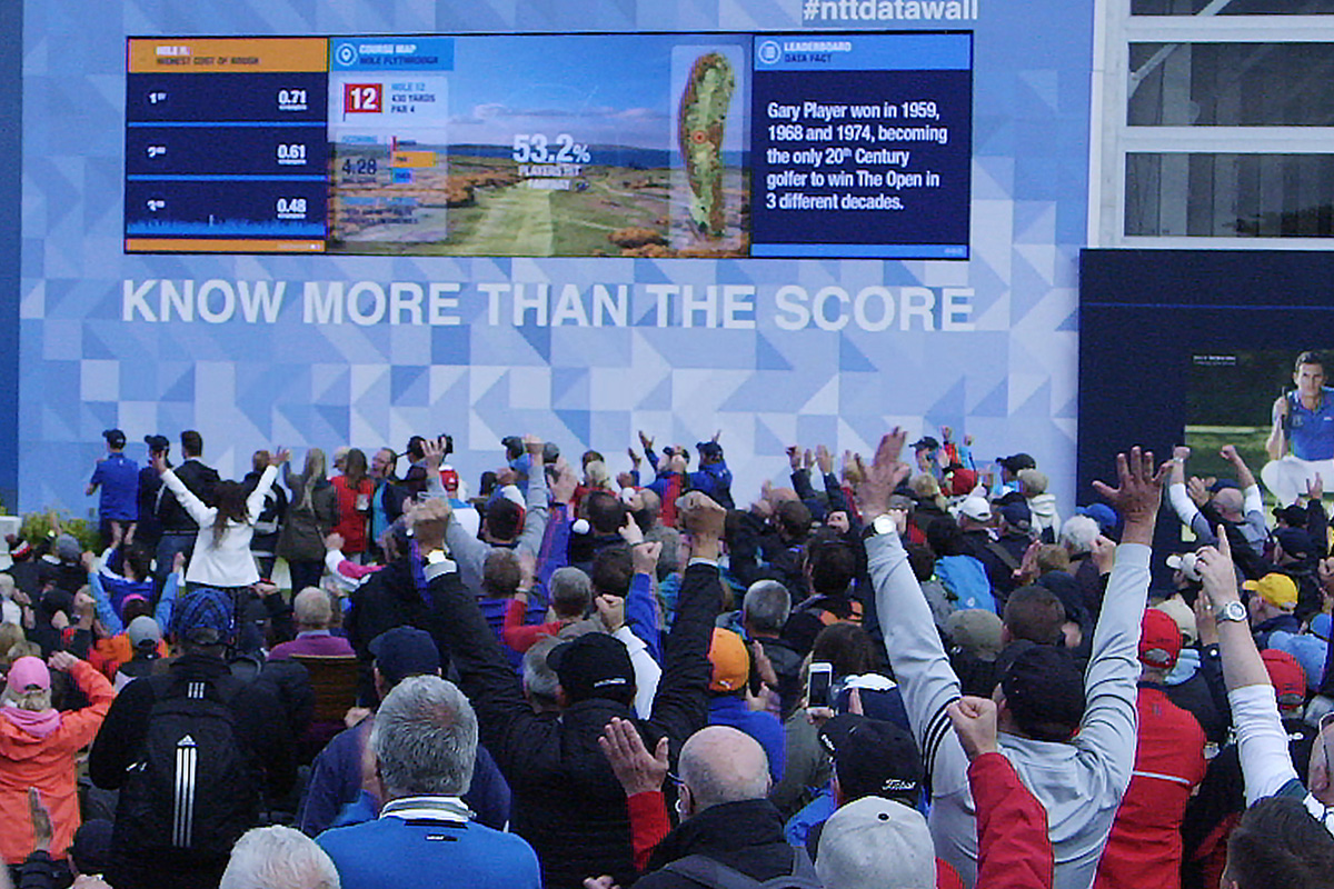 NTT Data NTT Data: The Open Championship Data Wall — event photograph 3 of 8