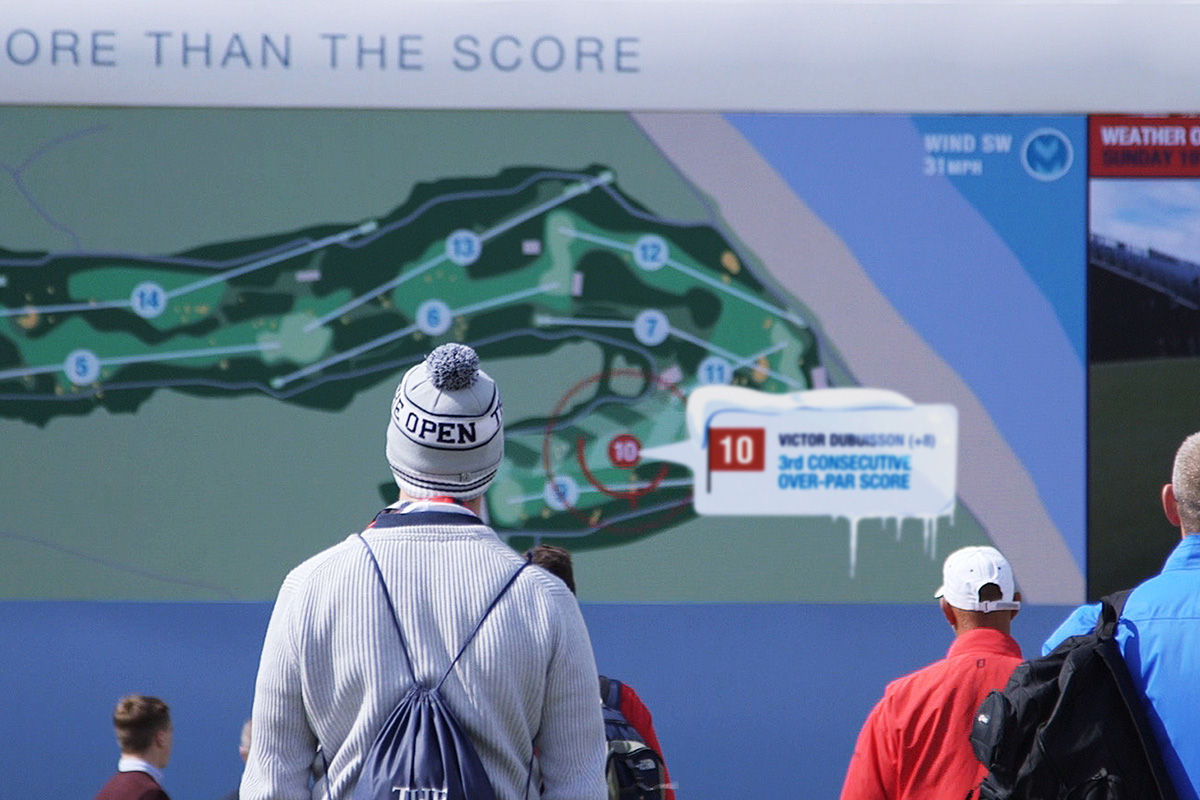 NTT Data NTT Data: The Open Championship Data Wall — event photograph 4 of 8