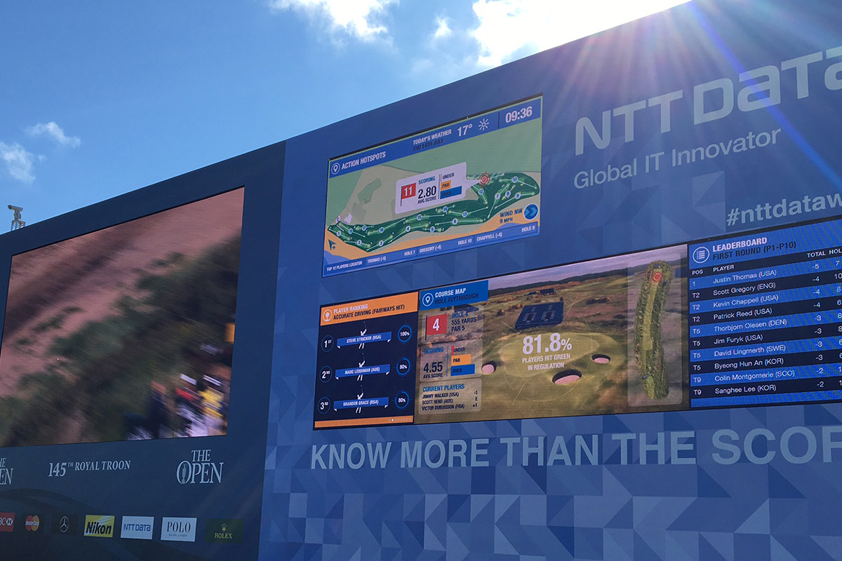 NTT Data NTT Data: The Open Championship Data Wall — event photograph 7 of 8